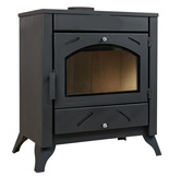 Piec wolnostojący stalowy 9-17kW na drewno (średnica wylotu spalin: 150mm) - spełnia anty-smogowy EkoProjekt 65882981