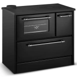 Kuchnia na drewno piec kominek koza kuchnia kocioł CO z płaszczem wodnym 16,15kW (kolor: czarny, średnica wylotu spalin: 130 mm) - spełnia anty-smogowy EkoProjekt 99683163