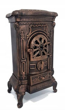 Piec żeliwny koza 8kW na drewno (kolor: złoty) 57680086