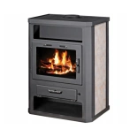 Piec piecyk kominek na drewno z płaszczem wodnym 14,1kW - spełnia anty-smogowy EkoProjekt 48280247