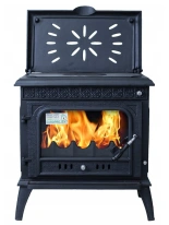 Piec stalowy wolnostojący z płaszczem wodnym i z płytą grzewczą 5,6/8kW - spełnia anty-smogowy EkoProjekt 04483333
