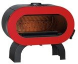 Piec wolnostojący 10kW Fifty Arche (wylot spalin: 150mm, kolor: emalia czerwona) - spełnia anty-smogowy EkoProjekt 86868884