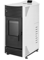 Piec kominek kocioł na pellet 4,3-14,3kW z płaszczem wodnym 2,4-12,2kW (kolor: biały) - spełnia anty-smogowy EkoProjekt 99681707