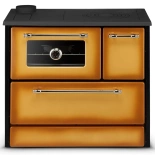 Kuchnia na drewno piec kominek koza kuchnia kocioł CO z płaszczem wodnym 16,15kW (kolor: brąz, średnica wylotu spalin: 130 mm) - spełnia anty-smogowy EkoProjekt 99683165