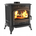 Piec wolnostojący żeliwny 8kW na drewno (kolor: czarny, średnica wylotu spalin: 150mm) - spełnia anty-smogowy EkoProjekt 65882966